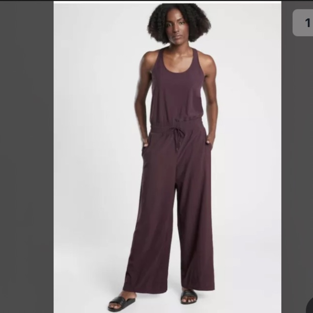 ATHLETA Revive Jumpsuit Sz 2 Purple